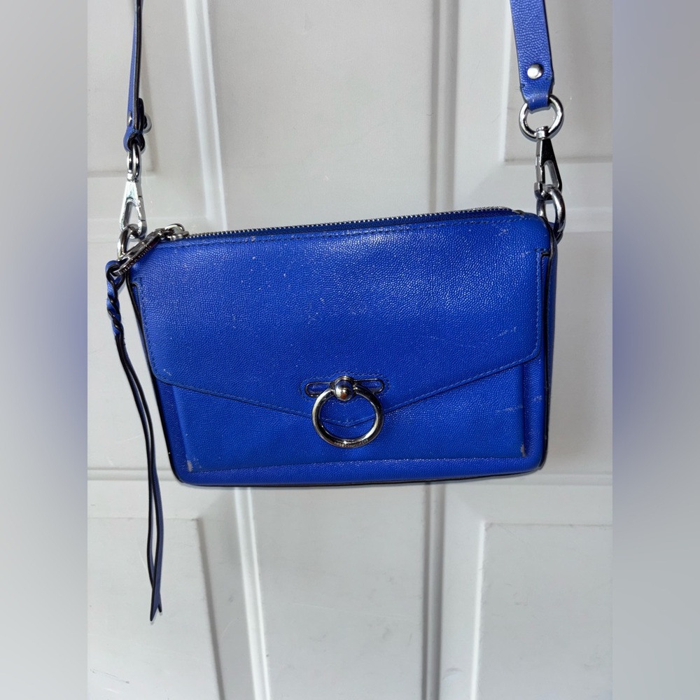 Rebecca Minkoff royal blue leather crossbody bag